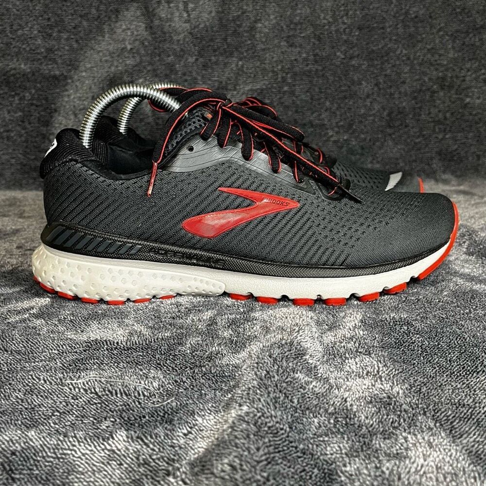 Brooks Adrenaline Running Shoes Women’s Size 8 (41 EU) Black Red Athletic Sneake - Picture 3 of 8